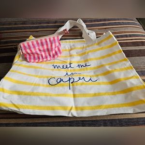 Loft Tote Bag and Make Up Bag